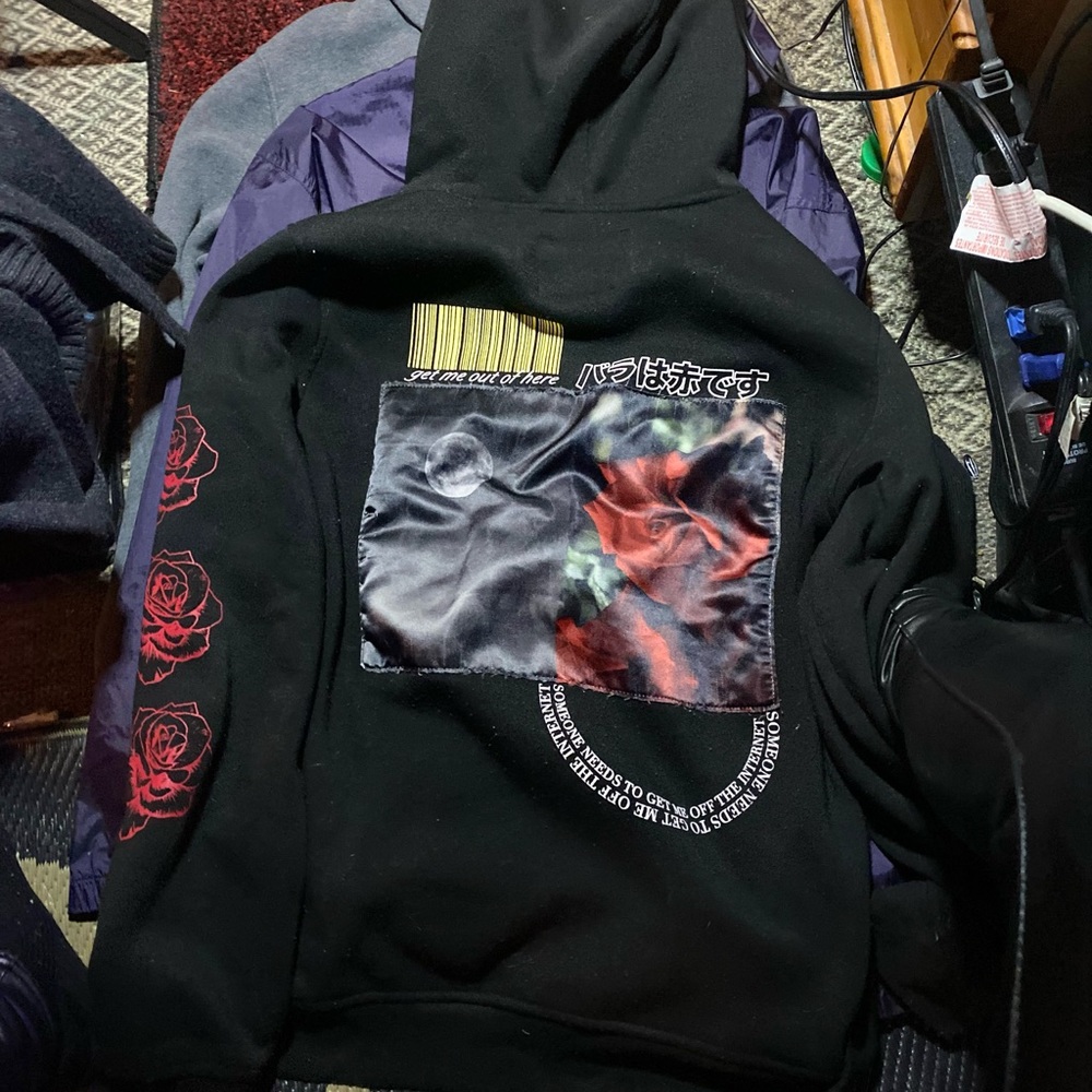 Patchwork Jacket Smell the roses pullover